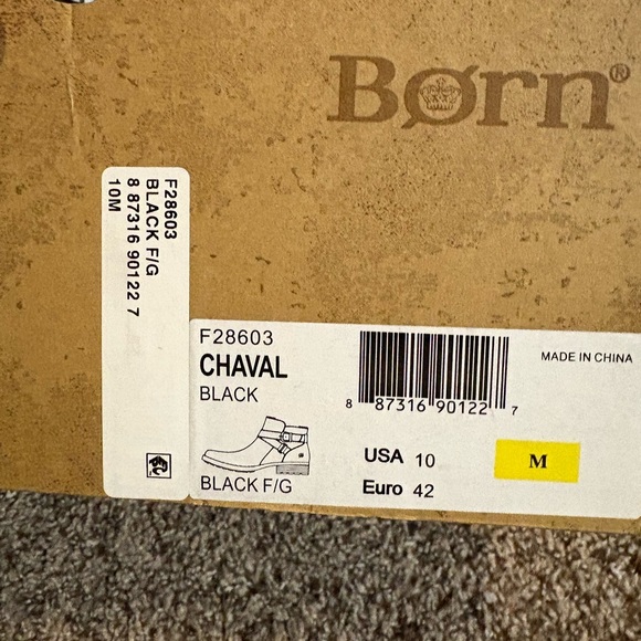 BORN Womens Chaval Leather Closed Toe Ankle Fashion Boots, Black, Size 10.0 - Picture 9 of 10